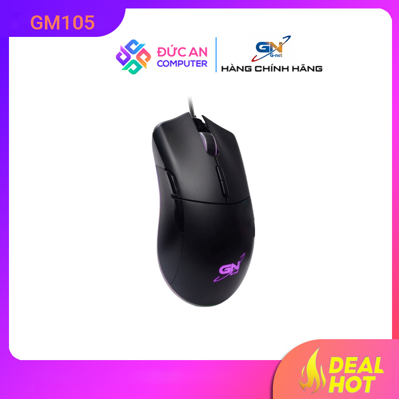 Chuột Gaming GNET GM105 (RGB / Đen)