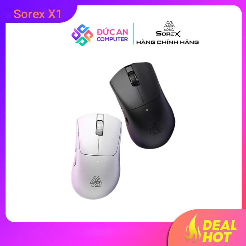 Chuột không dây Gaming Sorex X1 - Màu Đen / Trắng