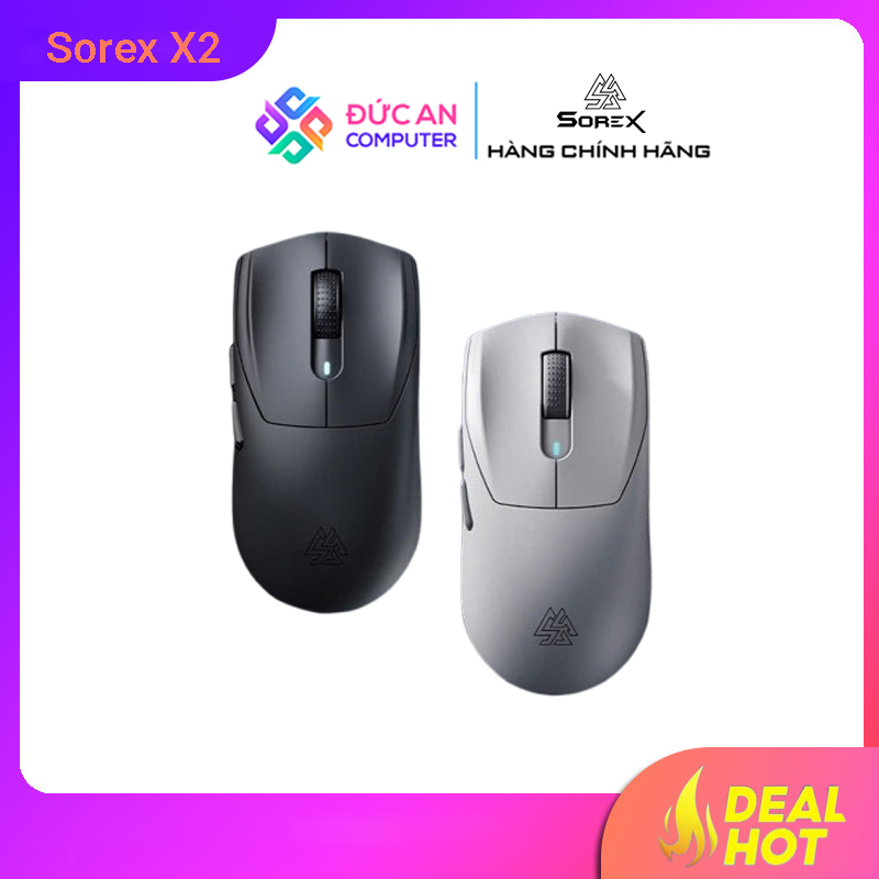 Chuột không dây Gaming Sorex X2 - Màu Đen