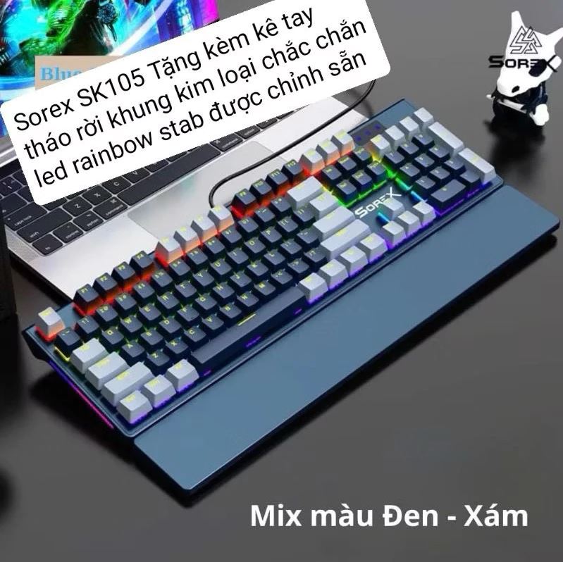 Bàn phím cơ Gaming Sorex SK105 - Mix Keycap