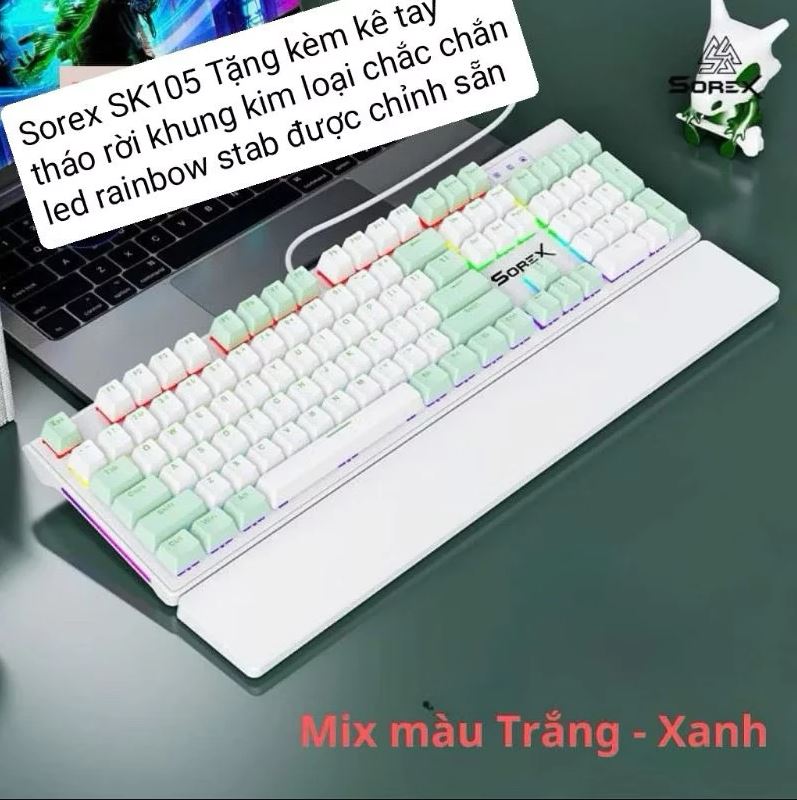 Bàn phím cơ Gaming Sorex SK105 - Mix Keycap