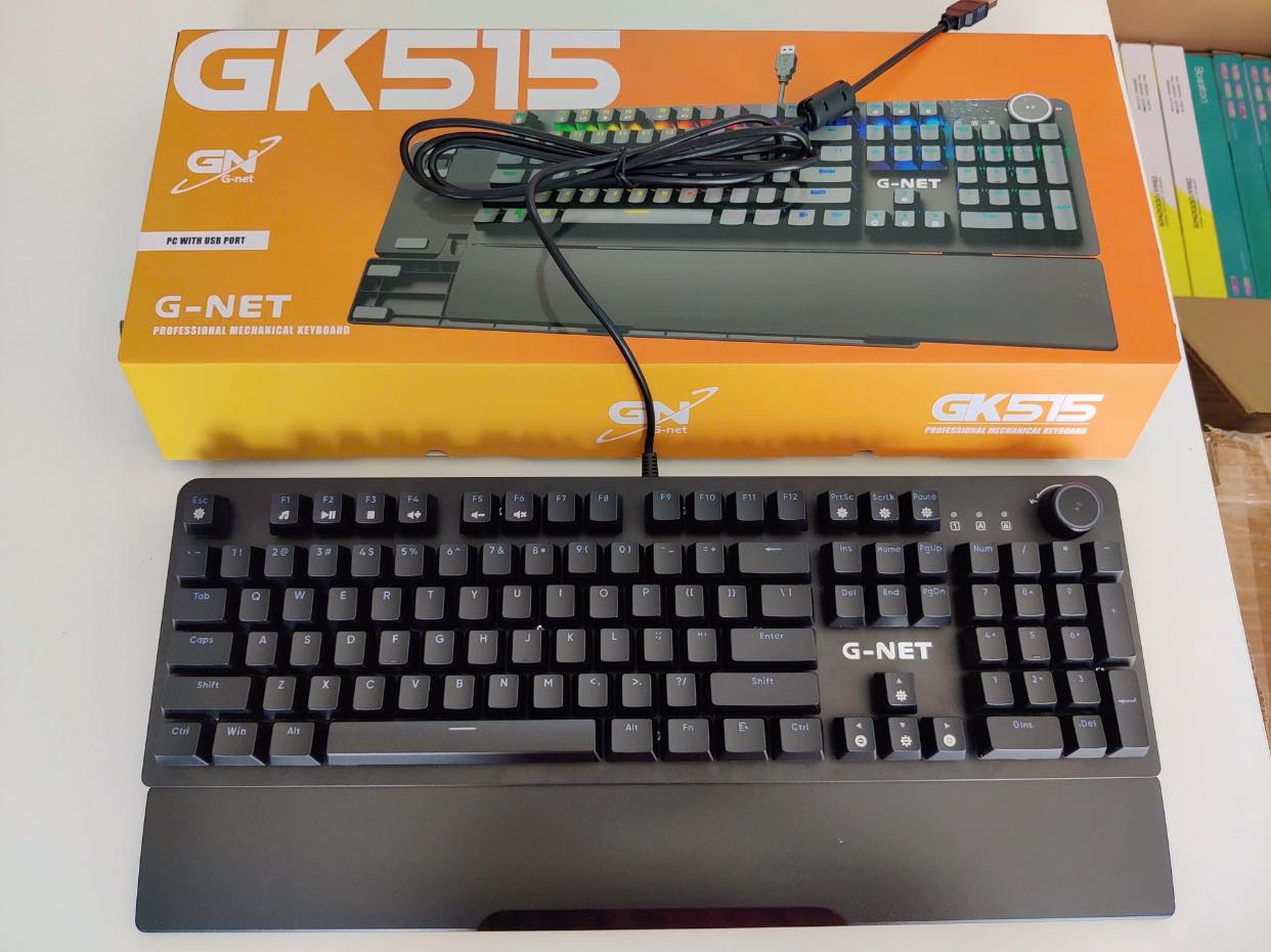 Bàn phím cơ Gaming G-Net GK515 (RGB / Đen)