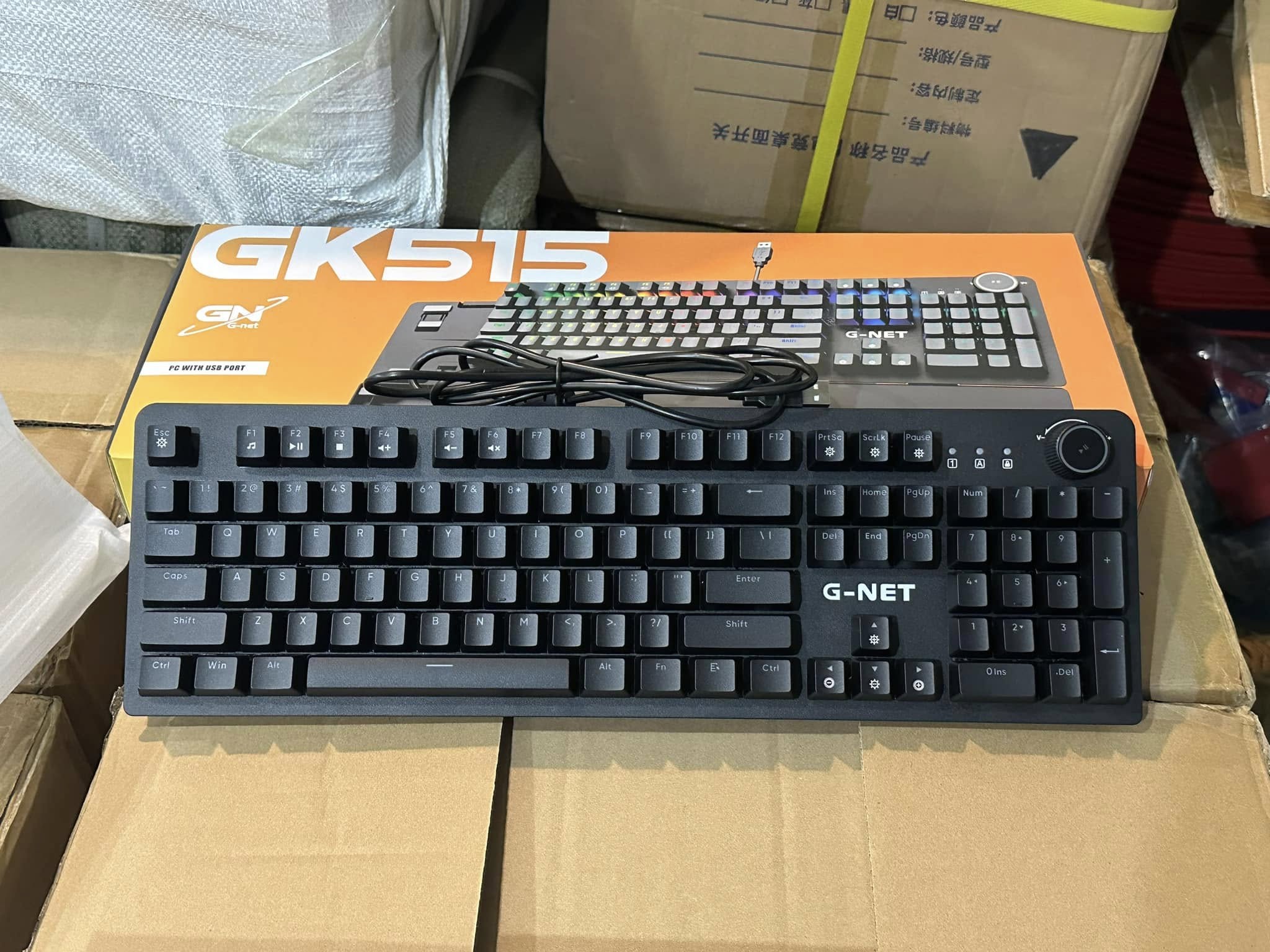 Bàn phím cơ Gaming G-Net GK515 (RGB / Đen)