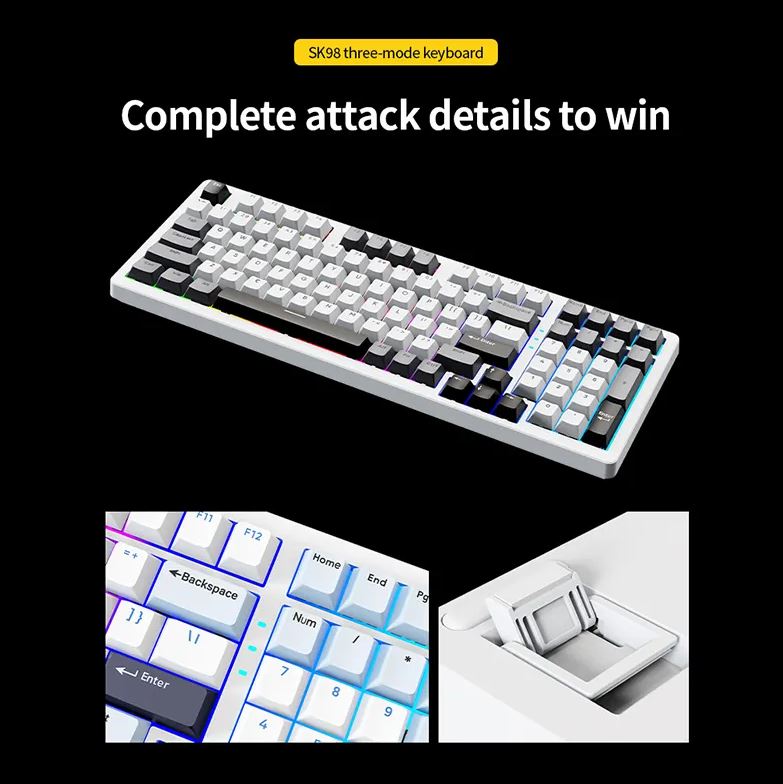 Bàn phím cơ không dây Sorex SK98W - Mix Keycap