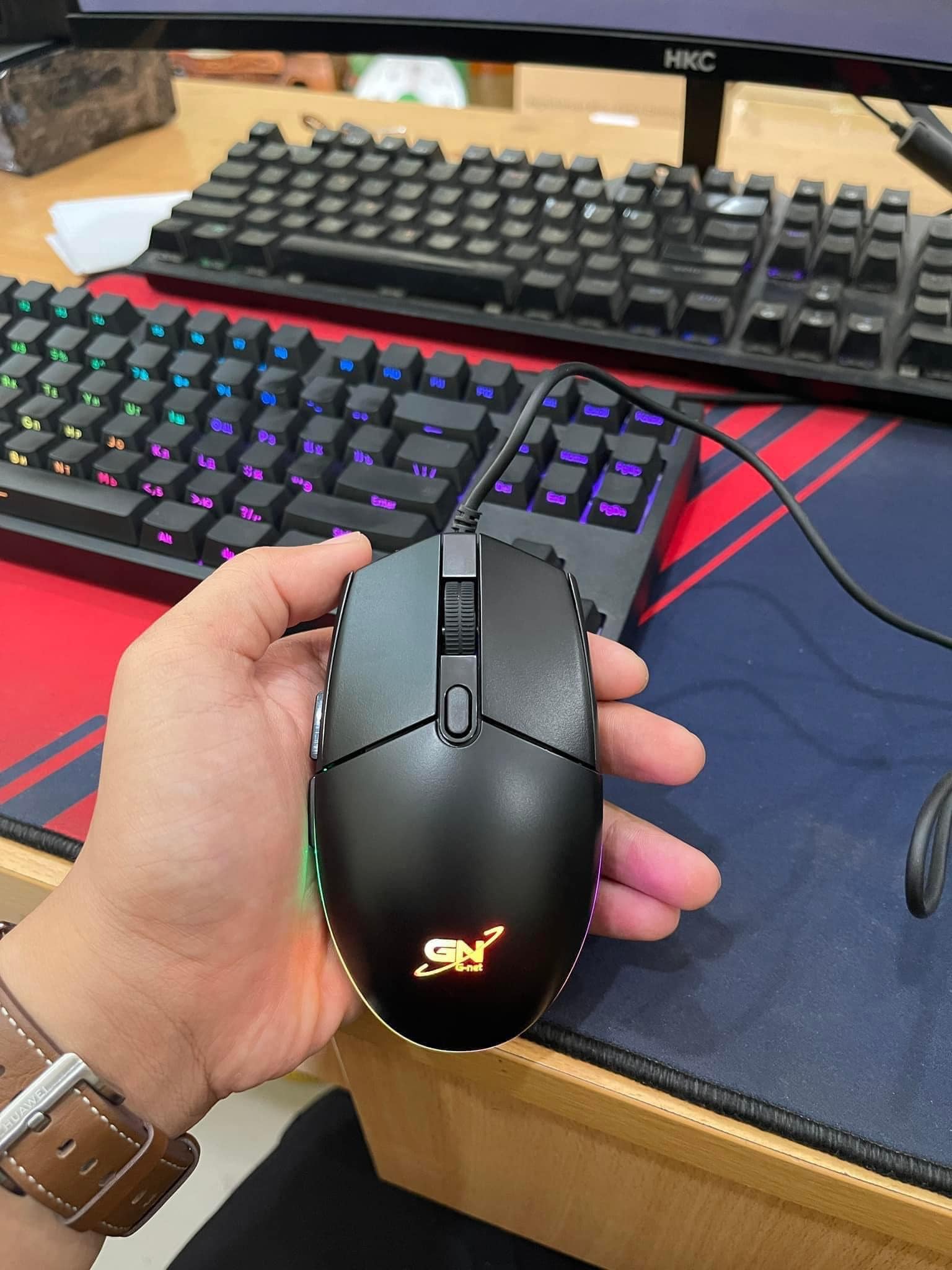 Chuột Gaming GNET GM103 (RGB / Đen)