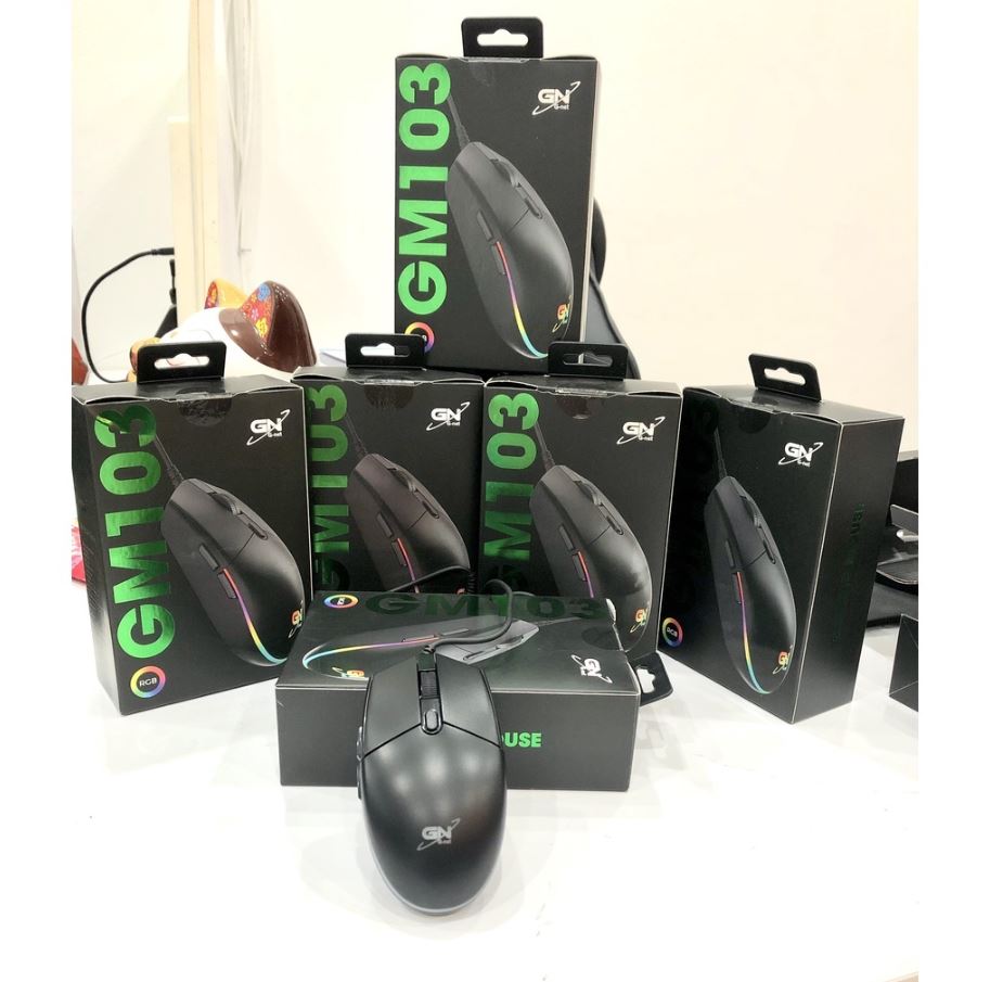 Chuột Gaming GNET GM103 (RGB / Đen)