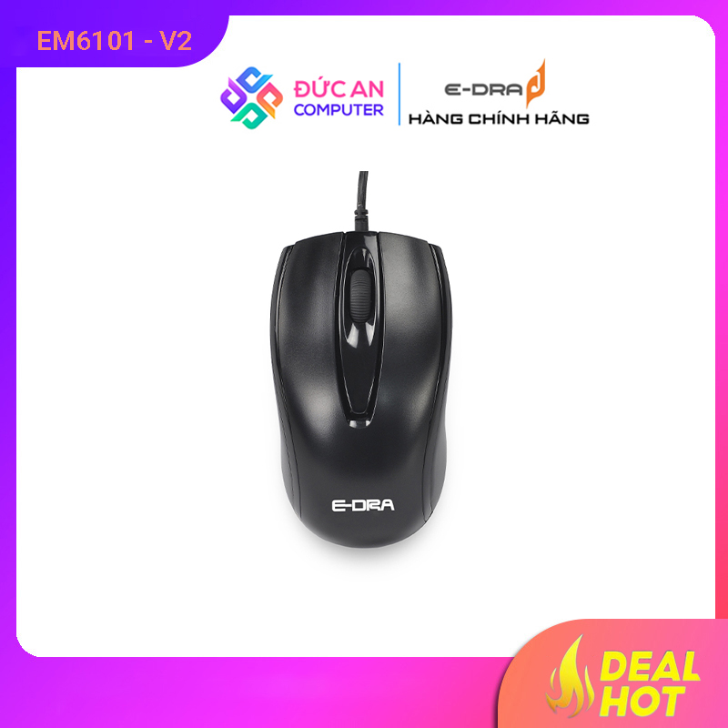 Chuột E-DRA EM6101 V2 (Đen - USB)