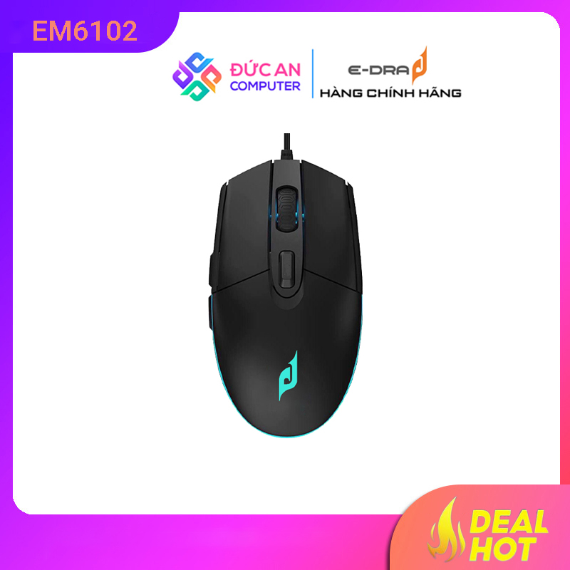 Chuột Gaming E-DRA EM6102 (Đen / USB)
