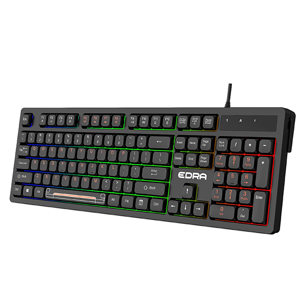 Bàn Phím Gaming Giả Cơ EDRA EK506 (Đen - USB)