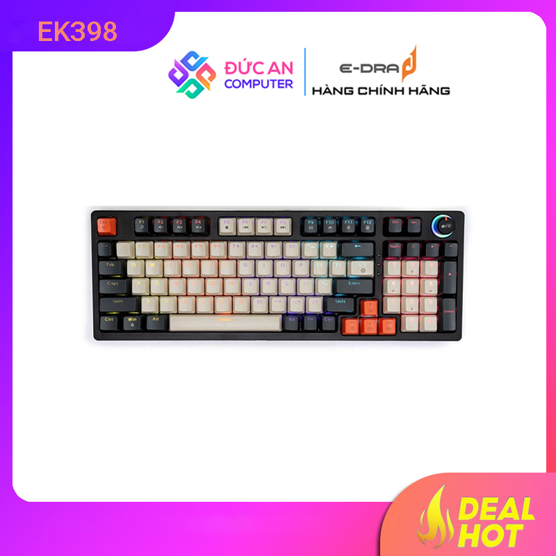 Bàn phím cơ gaming Edra EK398 Beta (New Update)
