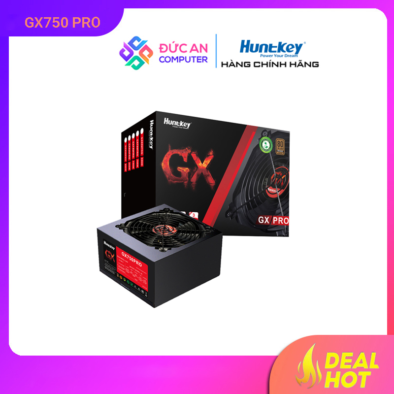 Nguồn máy tính Huntkey GX750PRO - 750W 80 Plus Bronze