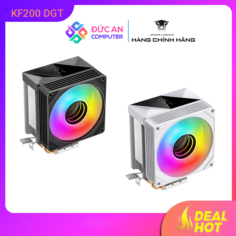 Tản Nhiệt Khí Jungle Leopard KF200 Digital Led RGB - Có Hiển Thị Nhiệt Độ