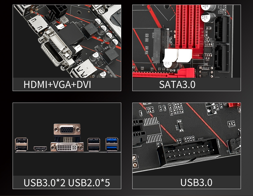 Mainboard JGINYUE H81M-H (HDMI, VGA, NVME)