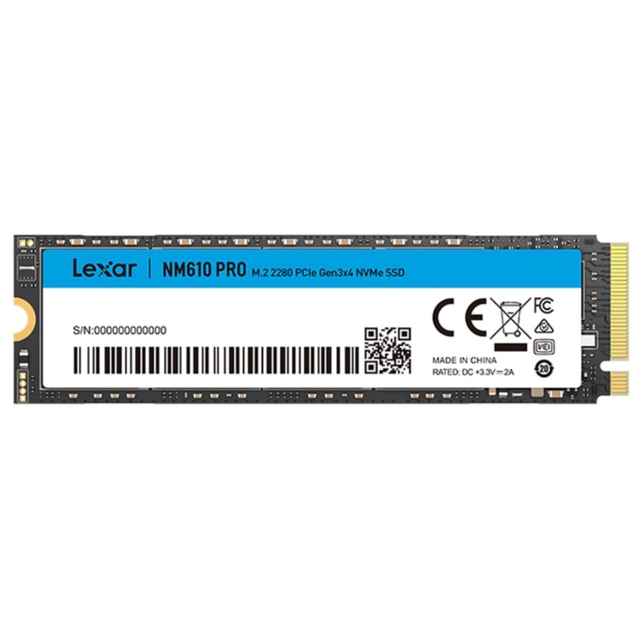 Ổ Cứng SSD LEXAR NM610 Pro M.2 2280 PCIe Gen3x4 NVMe 500GB