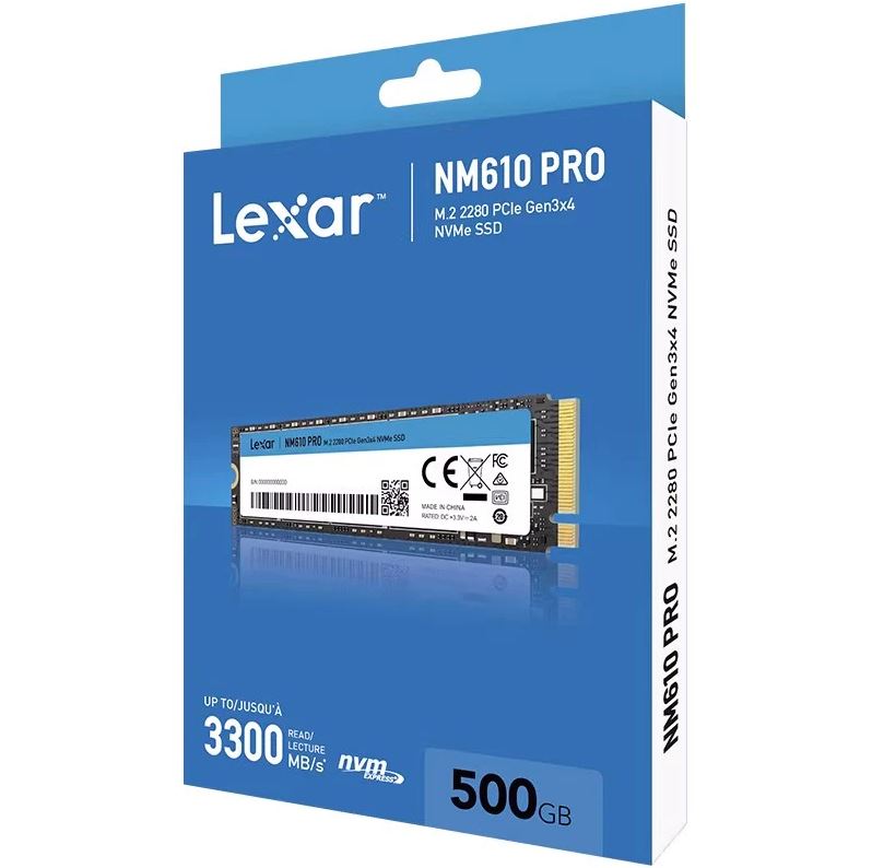 Ổ Cứng SSD LEXAR NM610 Pro M.2 2280 PCIe Gen3x4 NVMe 500GB