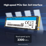 Ổ Cứng SSD LEXAR LNM610 Pro 500GB - M.2 2280 PCIe Gen3 x4 - (LNM610P500G-RNNNG)
