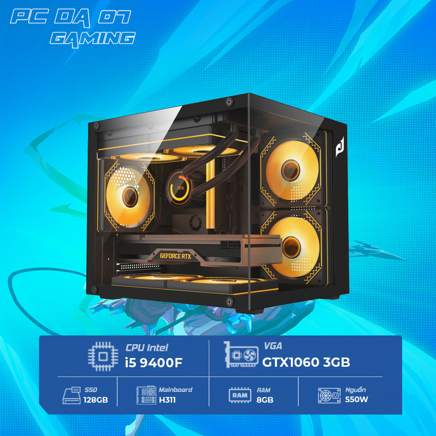 Case Máy Chơi Game DAPC07 (H311, Intel Core i5, Ram 8GB, VGA GTX1060)
