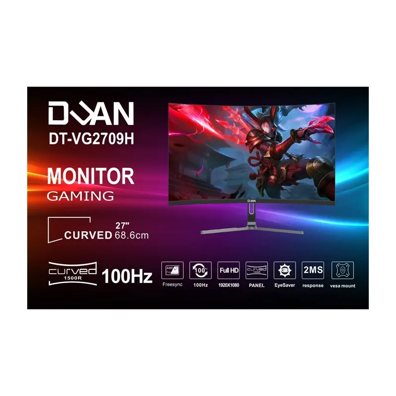 Màn hình Duan VG2709H 27 inch Full HD (Cong / VA / 100Hz / 2ms)