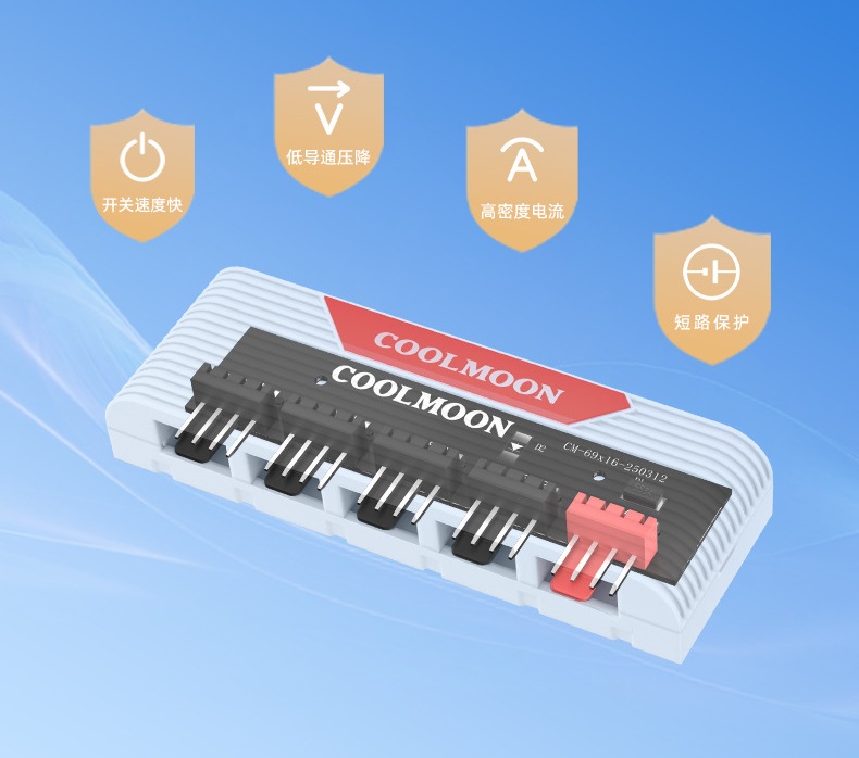 Bộ Chia Chân 4 Pin PWM Coolmoon F5 Pro (1 Ra 5)