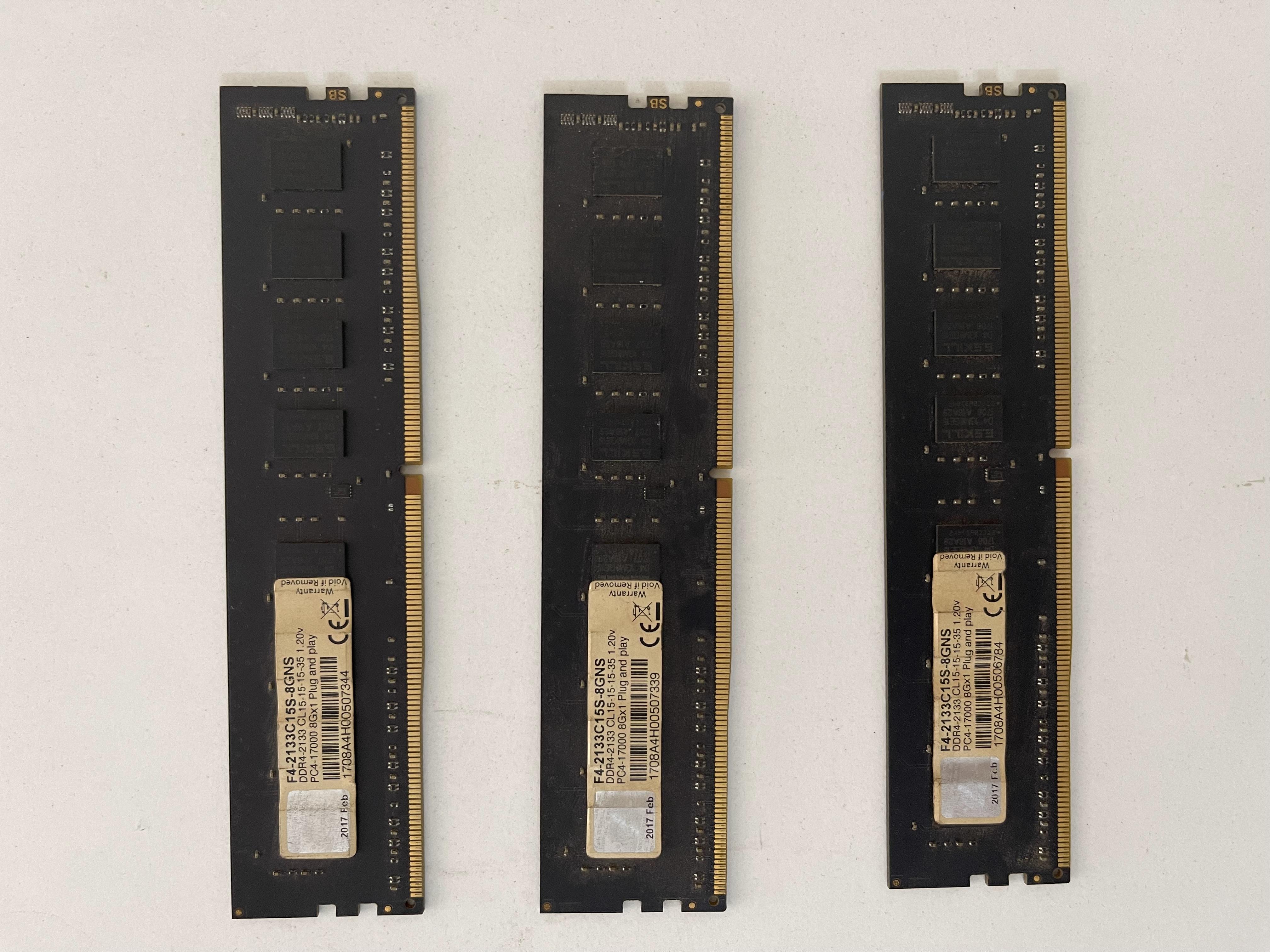 Ram GSKill DDR4 8GB Bus 2133MHz (F4-2133C15S-8GNT) - Cũ