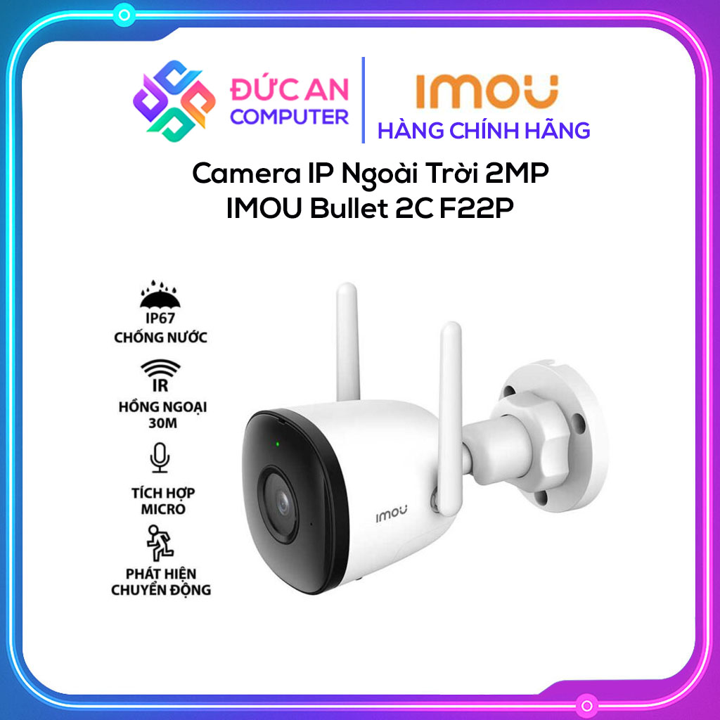Camera IP Ngoài Trời 2MP IMOU Bullet 2C F22P