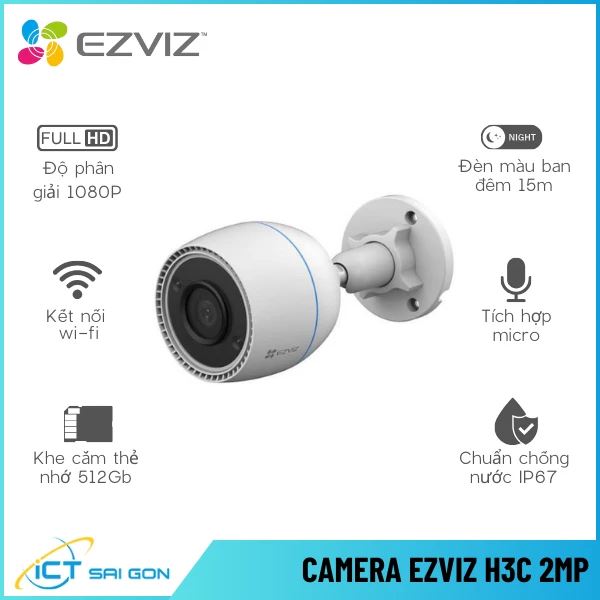 Camera WIFI EZVIZ CS-H3C (2MP)