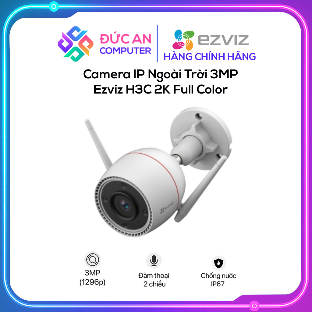 Camera IP Ngoài Trời 3MP Ezviz H3C 2K Full Color