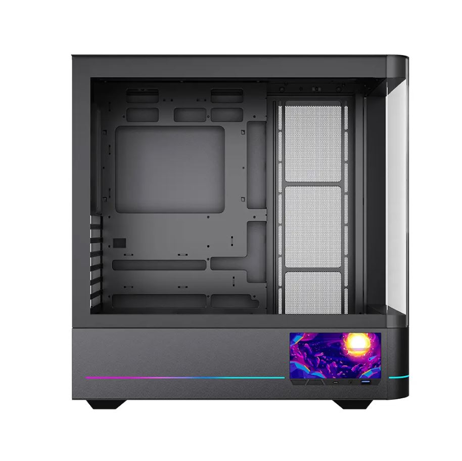 Vỏ Case 2 Mặt Kính Cường Lực Jungle Leopard AC-02 (ATX) - Có Màn Hình LCD