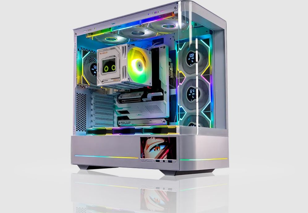 Vỏ Case 2 Mặt Kính Cường Lực Jungle Leopard AC-02 (ATX) - Có Màn Hình LCD