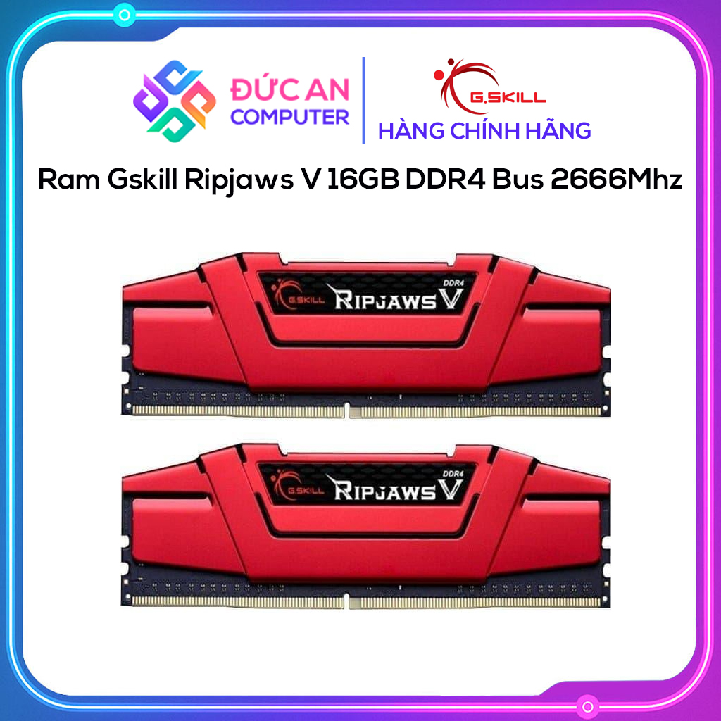 Ram Gskill Ripjaws V 16GB DDR4 Bus 2666Mhz - Cũ