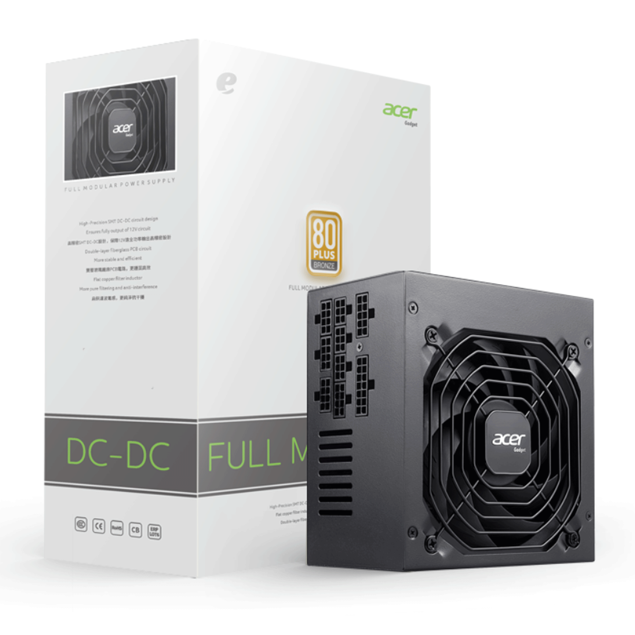 Nguồn ACER AC550 FR Bronze Full Modular - 80 Plus Bronze