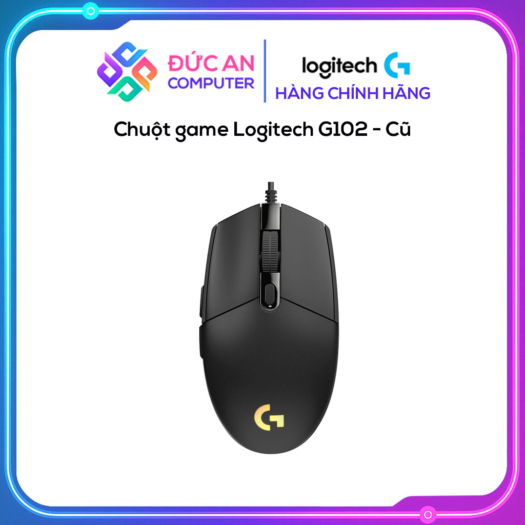 Chuột game Logitech G102 - (Cũ, Đã Thay Dây Bọc Dù)