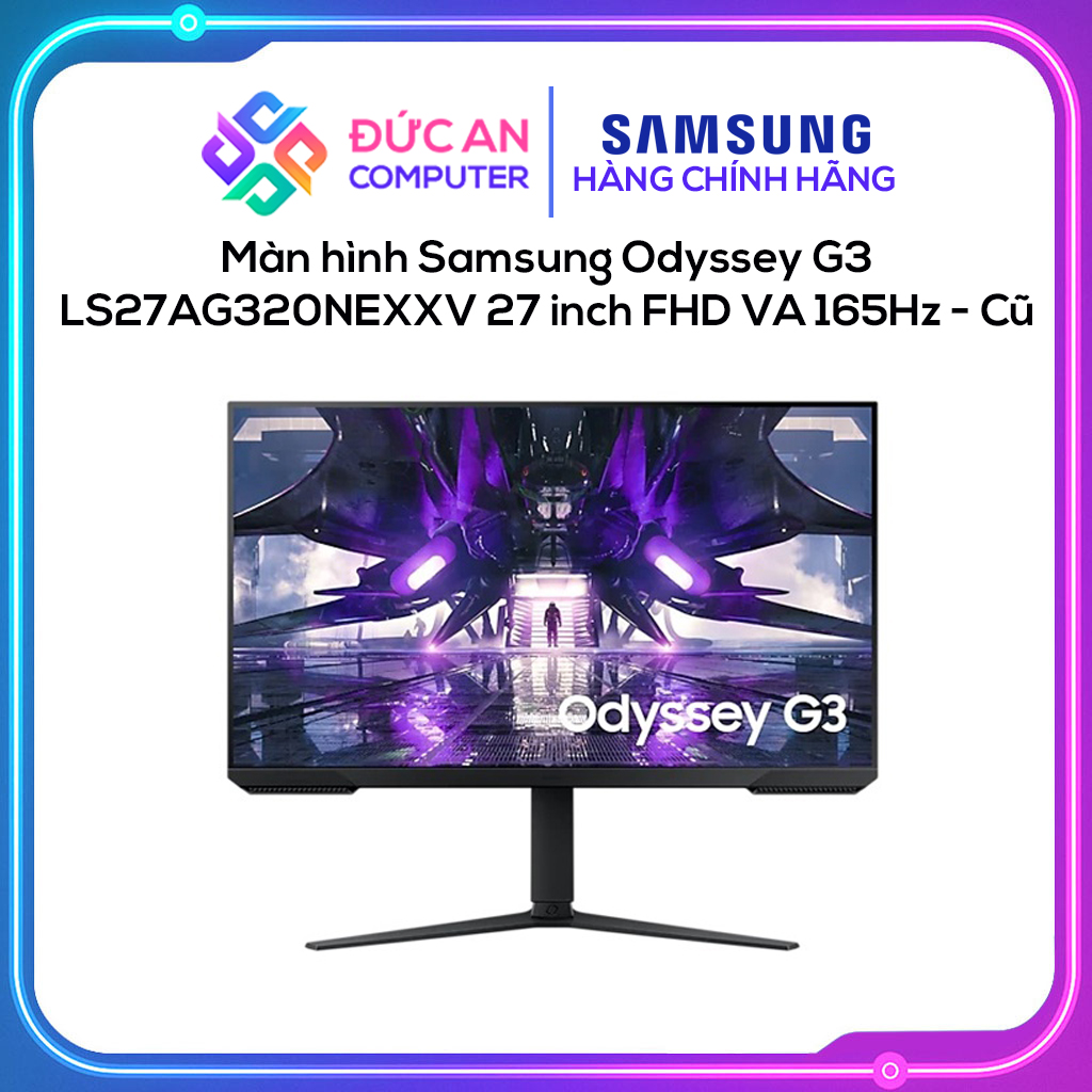 Màn hình Samsung Odyssey G3 LS27AG320NEXXV 27 inch FHD VA 165Hz - Cũ, Đẹp