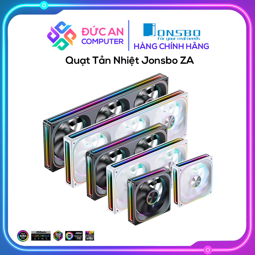 Quạt Tản Nhiệt Jonsbo ZA - 120, ZA - 240, ZA - 360 (Led ARGB)