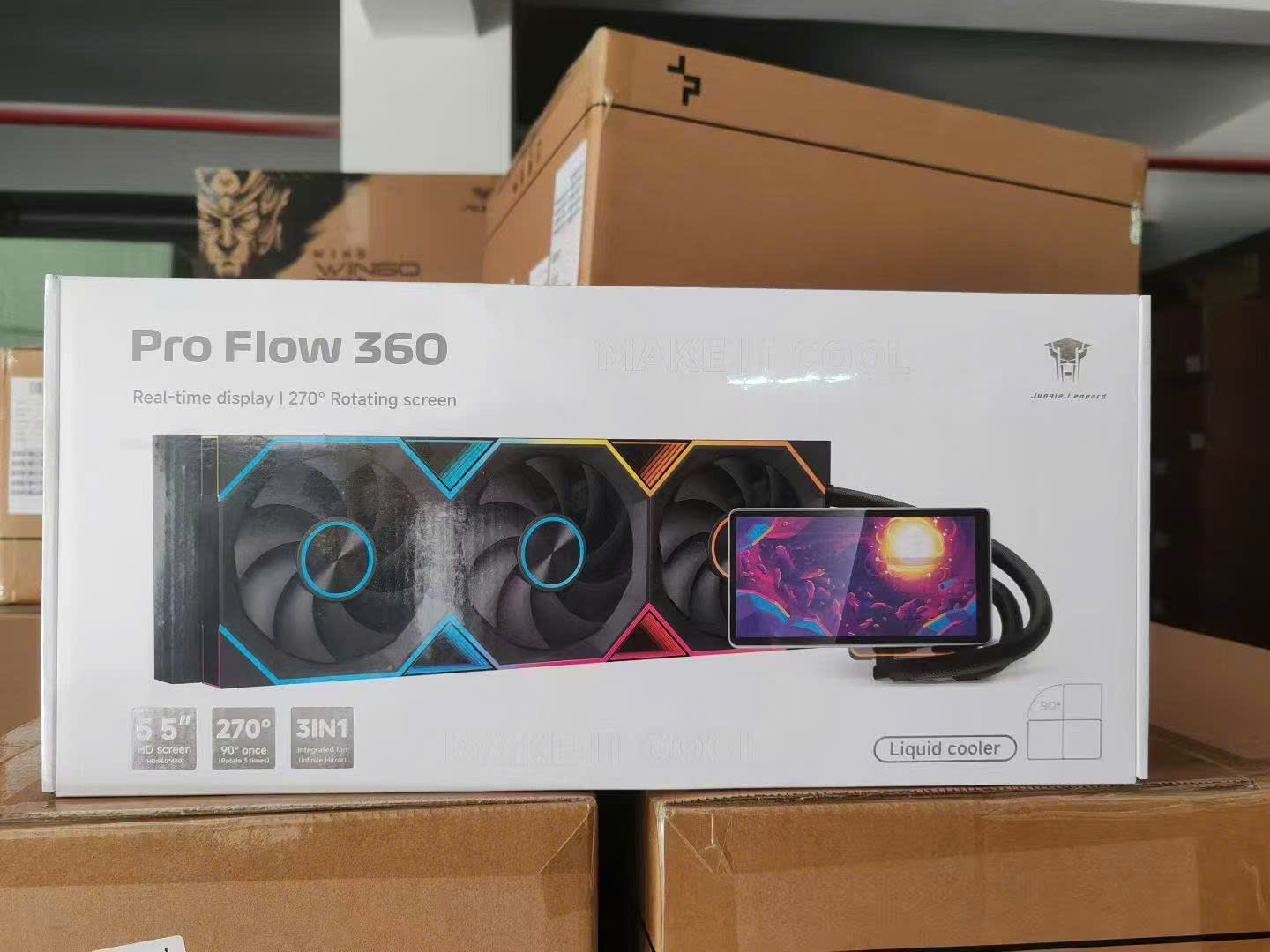 Tản Nhiệt Nước All In One Jungle Leopard Proflow 360 - Màn Hình Tùy Chỉnh 5.5 inch