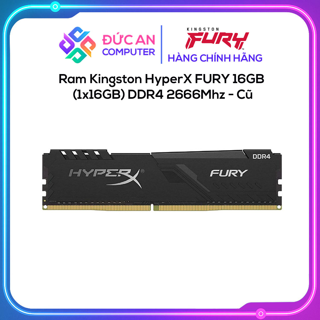 Ram Kingston HyperX FURY 16GB (1x16GB) DDR4 2666Mhz - Cũ