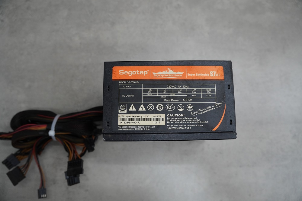 Nguồn máy tính Segotep S7GT-400W (Công Suất Thực 400W) - Cũ