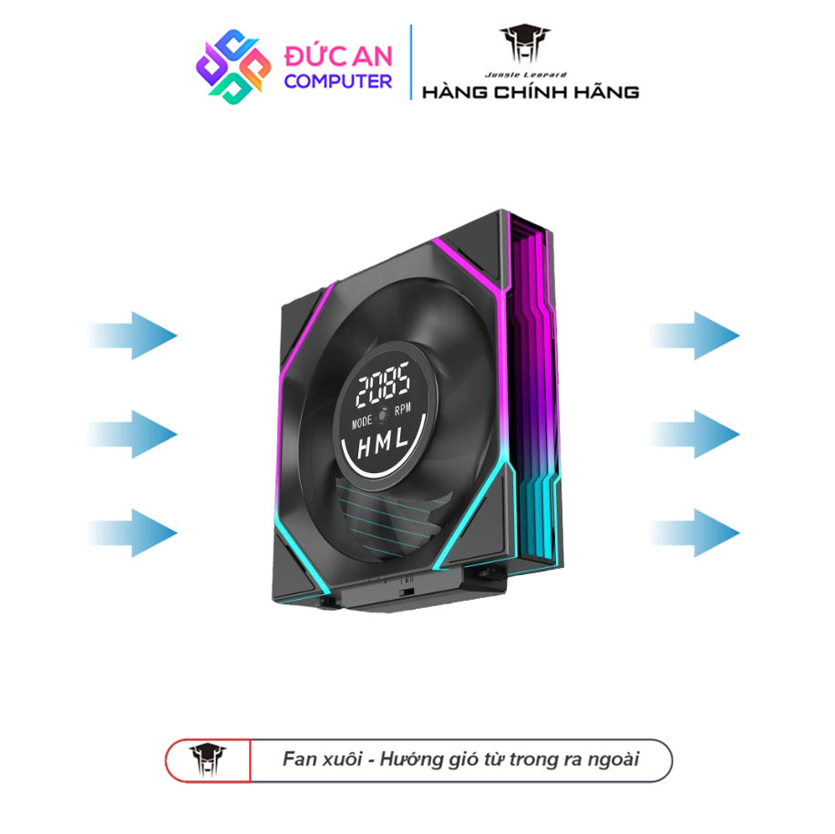 Quạt Tản Nhiệt Jungle Leopard Interstellar V4 Digital Block - Hiển Thị Tốc Độ
