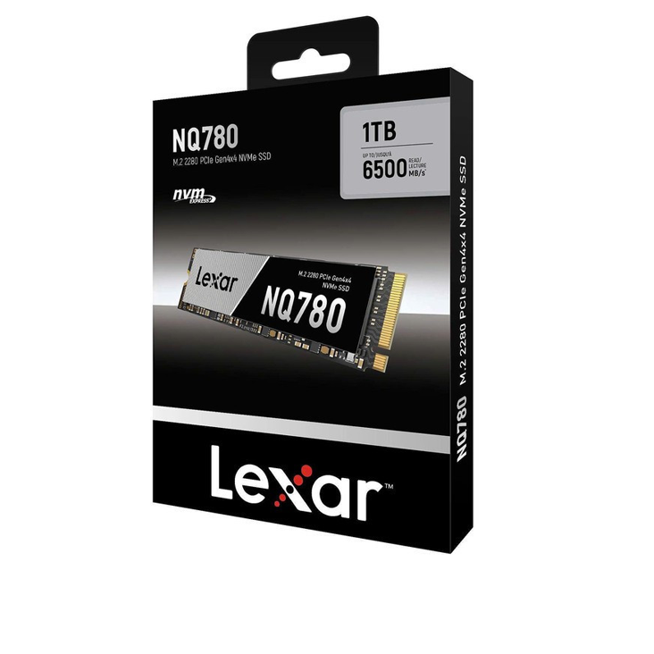 Ổ Cứng SSD LEXAR NQ780 1TB – M.2 2280 PCIe Gen4 x4 (Đọc 6500MB/s - Ghi 2500MB/s) - (LNQ780X001T-RNNNG)