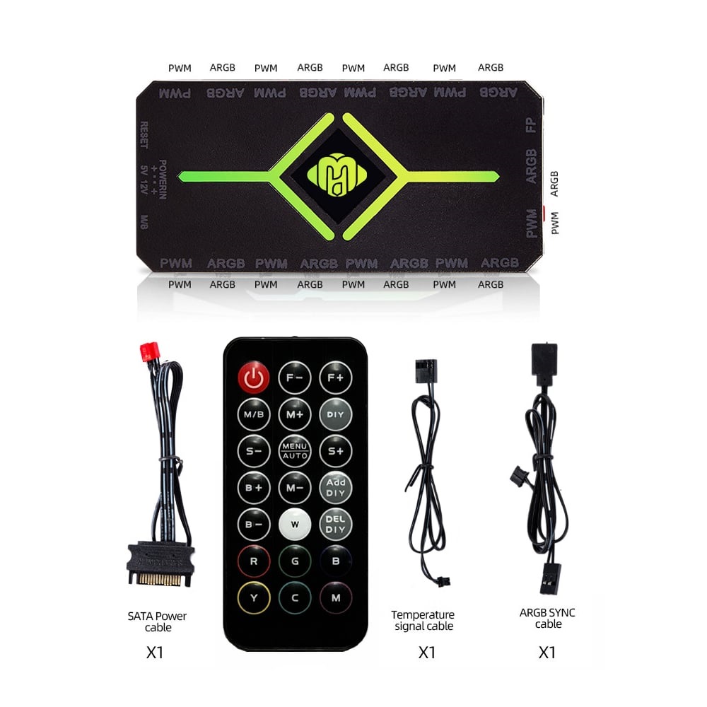 Bộ Hub Led Đuổi Starlink ARGB - Có Điều Tốc & Đồng Bộ Mainboard