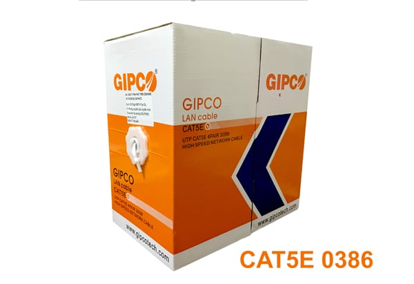 Dây Mạng Gipco Cat 5E Bấm Sẵn 2 Đầu - Độ Dài Tùy Chọn