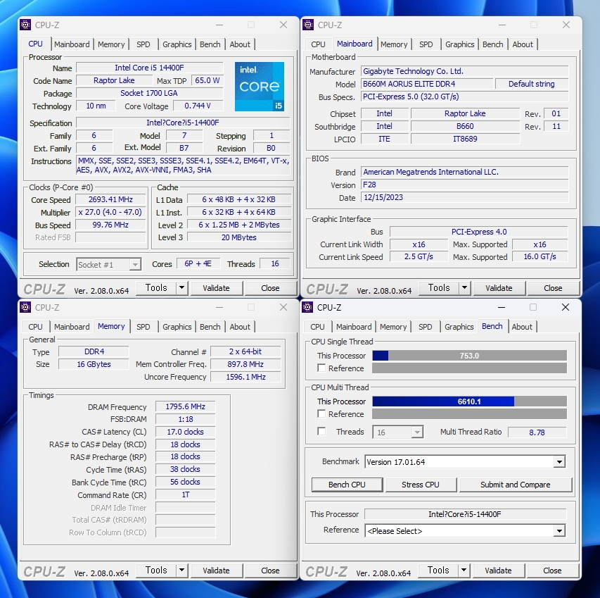 CPU Intel Core i5-14400F (Tray)