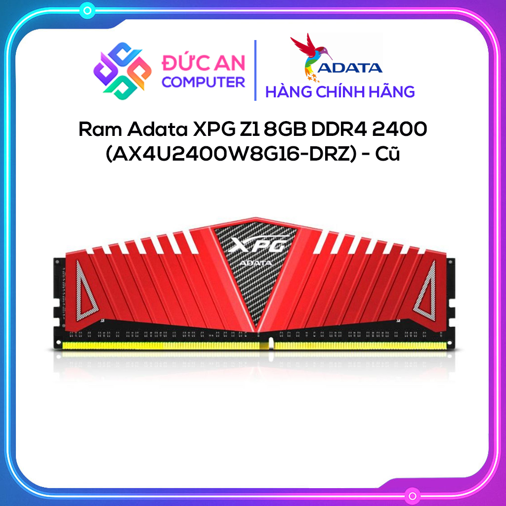 Ram Adata XPG Z1 8GB DDR4 2400 (AX4U2400W8G16-DRZ) - Cũ