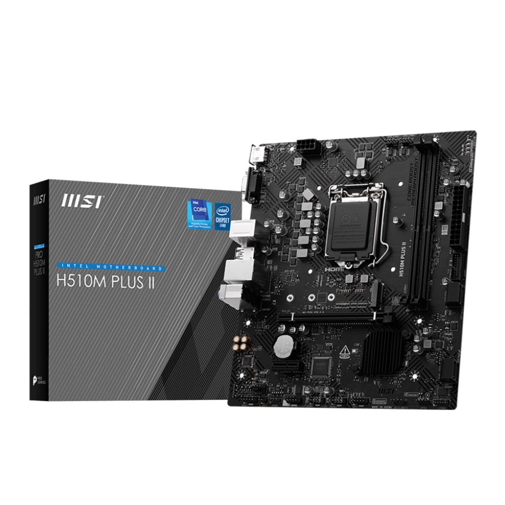 Mainboard MSI H510M PLUS II (Intel H510/ Intel LGA 1200/ M-ATX/ 2 Khe Ram)