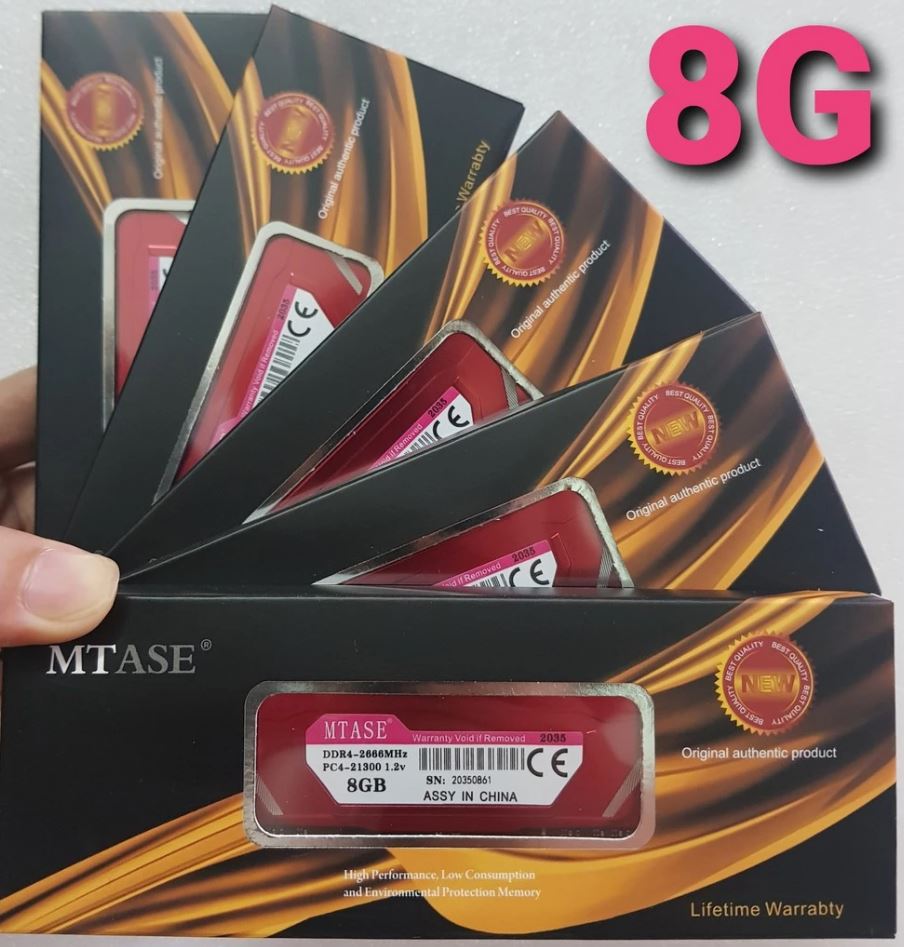 Ram MTASE DDR4 8GB Bus 2666Mhz - Tản Đỏ