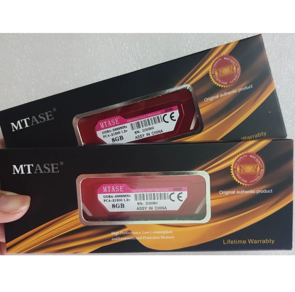 Ram MTASE DDR4 8GB Bus 2666Mhz - Tản Đỏ