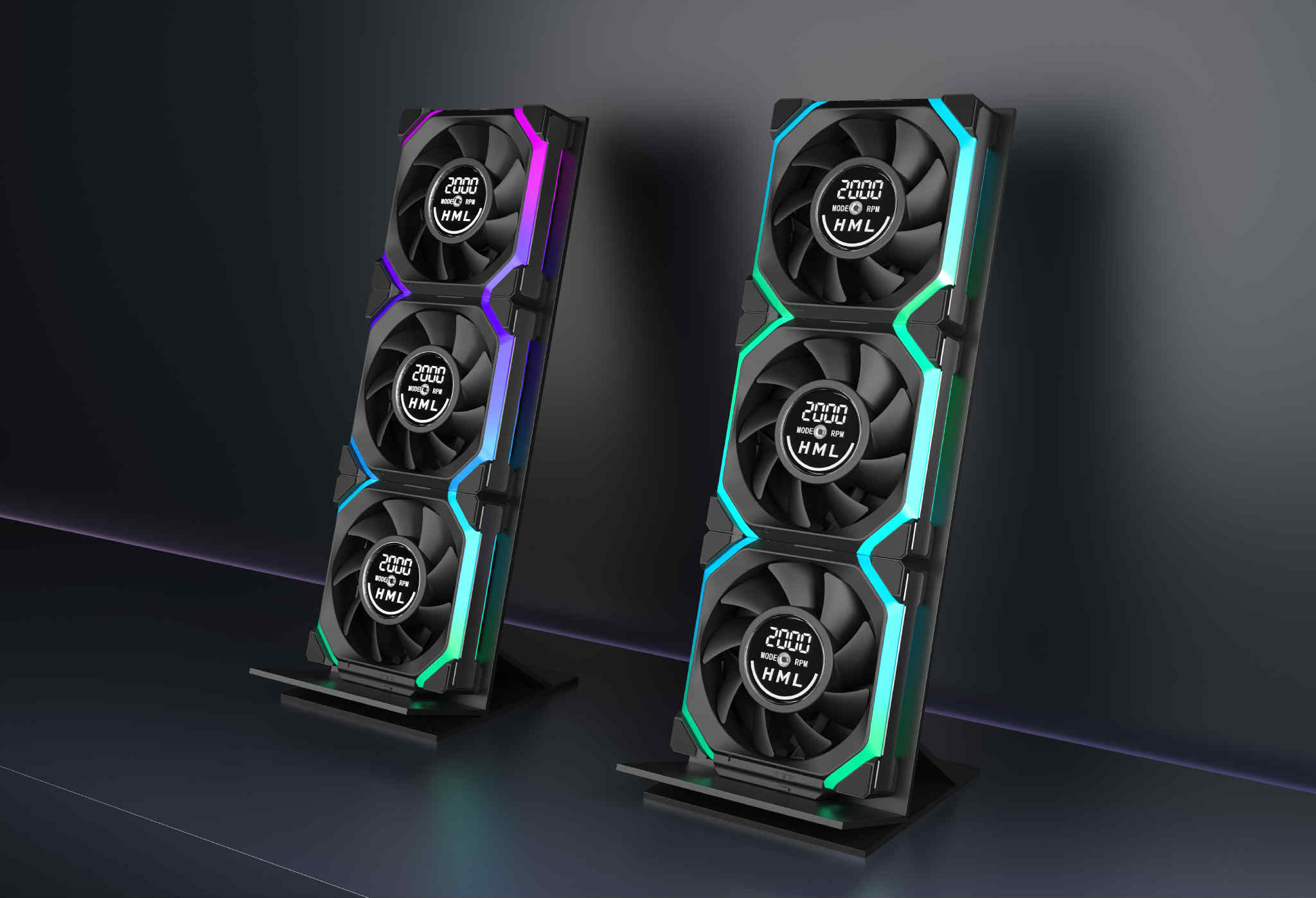 Quạt Tản Nhiệt Jungle Leopard Galaxy V2 Digital Block - Hiển Thị Tốc Độ