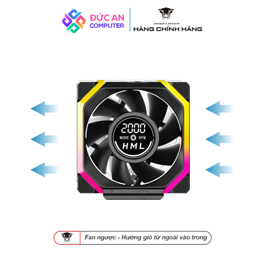 Quạt Tản Nhiệt Jungle Leopard Galaxy V2 Digital Block - Hiển Thị Tốc Độ