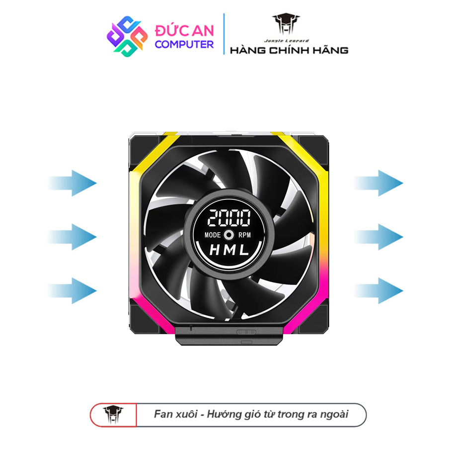 Quạt Tản Nhiệt Jungle Leopard Galaxy V2 Digital Block - Hiển Thị Tốc Độ