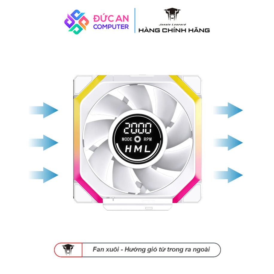 Quạt Tản Nhiệt Jungle Leopard Galaxy V2 Digital Block - Hiển Thị Tốc Độ